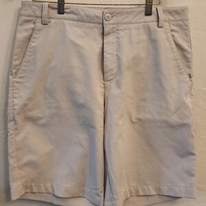 Puma Tan Flat Front Shorts Casual Style